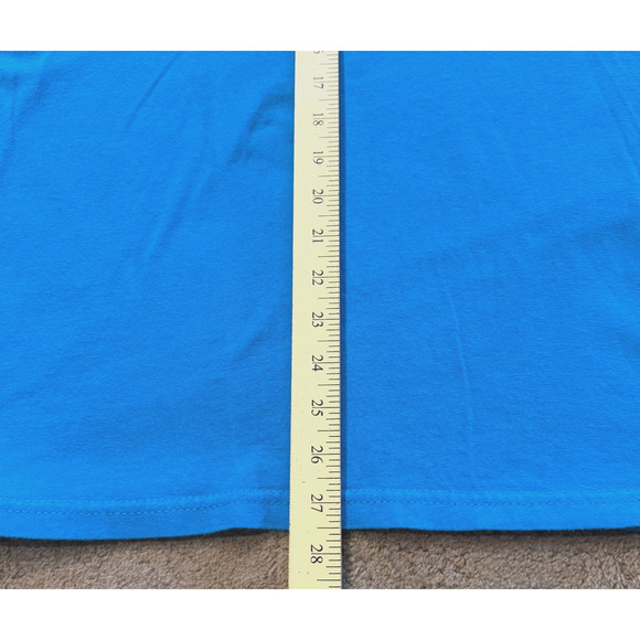 Vintage Oakley Tee Mens Blue with black White Logo Size Large EUC - Picture 5 of 7